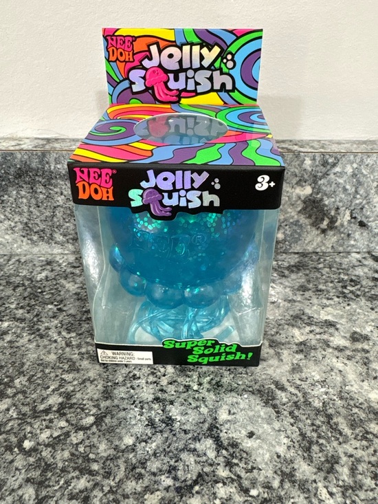 Other - Needoh Jelly Squish Blue Super Solid Squish Toy